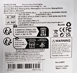 CoolingFan CF-006 adat tábla